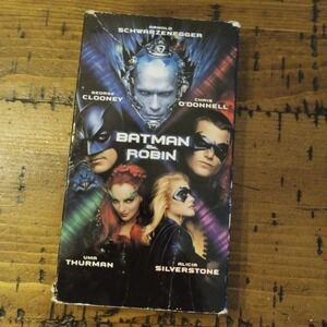 Batman & Robin VHS 1997 George Clooney Arnold Schwarzenegger Warner Home Video